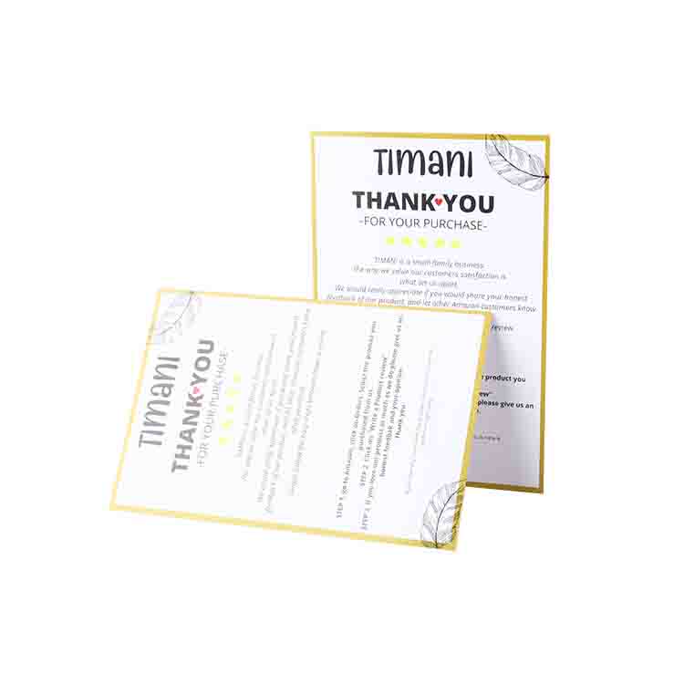 Coated Paper Gold Foil Flyer
